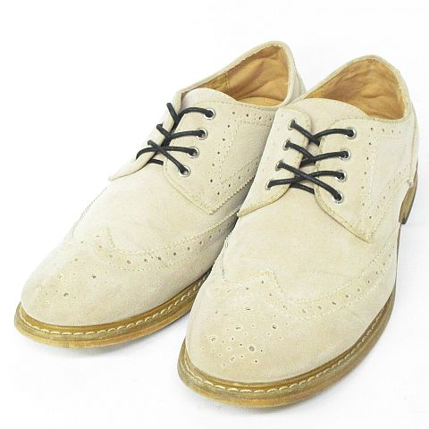パシフィックステート Pacific State レースアップ シューズ ウイングチップ メダリオン スエード 靴 ベージュ 03 Nk 08 メンズ 116 ベクトルパーク