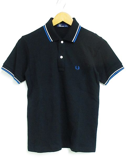 フレッドペリー FRED PERRY ポロシャツ 半袖 ラインポロ ロゴ 刺繍 