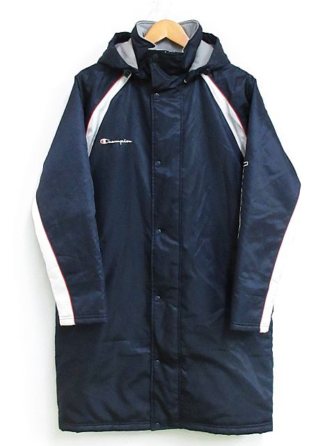 チャンピオン CHAMPION ベンチコート 中綿 ジップアップ フード 裏ボア 