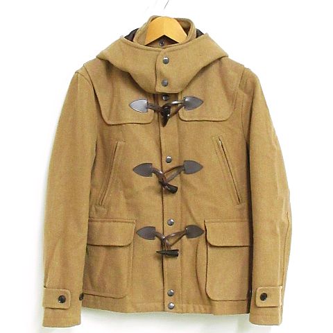 メンズビギ Men S Bigi ダッフルコート ウール ジップアップ メルトン トグルボタン キャメル 1 Nk 8 02 メンズ 116 0302 ベクトルパーク