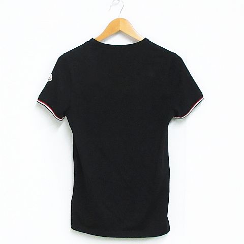 モンクレール Moncler 国内正規品 Slim Fit スリムフィット Vネック Tシャツ 無地 半袖 ストレッチ 黒 ブラック S Km 4438 02 メンズ 116 ベクトルパーク