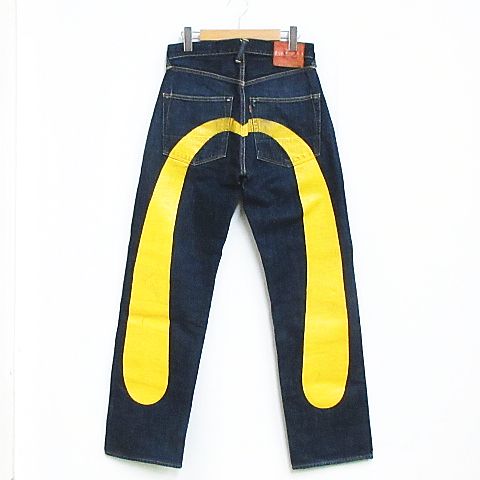 エヴィス EVISU デニム パンツ ジーンズ LOT.2001 No.2 大黒 プリント 