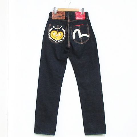 エヴィス EVISU ヤマネ YAMANE D676CM 0014 ネコ カモメ 刺繍 デニム  