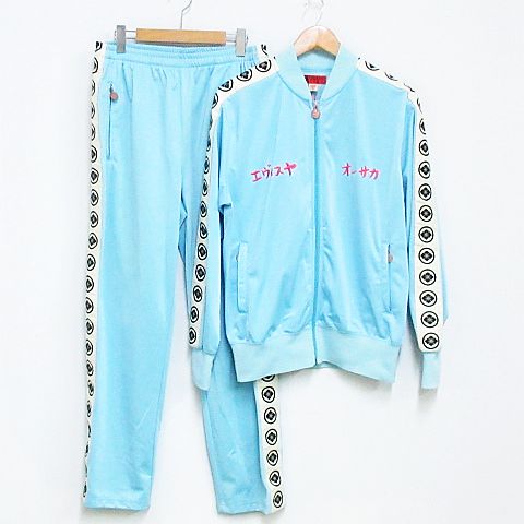 エヴィス EVISU 七福神 ジャージ セットアップ 上下セット 刺繍 裏起毛 