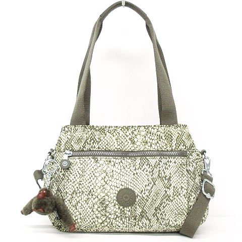 低価，2025 新品 未使用 キプリング KIPLING NEW SHOPPER ナイロン マルチカラー 総柄 2WAY 新品　KIPLING　総柄　2WAY　斜め掛けショルダー　ハンド　バッグ