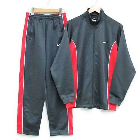 ナイキ Nike ジャージ 上下セット トラックスーツ ロゴ グレー 赤 L M Nk 576 02 メンズ 116 ベクトルパーク