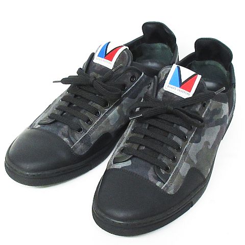 ルイヴィトン LOUIS VUITTON ガストンV ローカット スニーカー 迷彩 