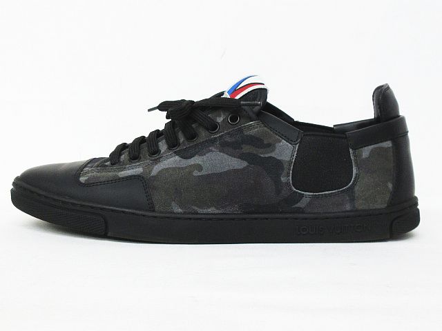 ルイヴィトン LOUIS VUITTON ガストンV ローカット スニーカー 迷彩 