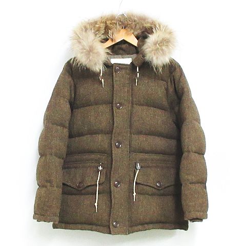 ストームシール STORMSEAL ダウン ジャケット コート ウール ツイード 