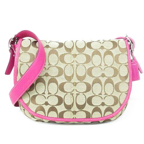 コーチ COACH シグネチャー ショルダーバッグ レディース キャンバス 