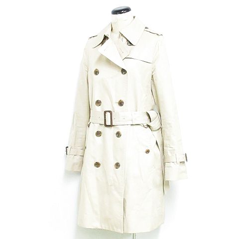 イネド Ined トレンチコート ダブル コート エポーレット コットン ベージュ 9 Nk 938 01 レディース 116 ベクトルパーク