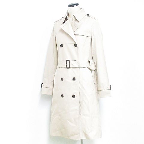 ナチュラルビューティーベーシック Natural Beauty Basic トレンチコート ダブル コート コットン ベージュ S Nk 01 レディース 116 ベクトルパーク