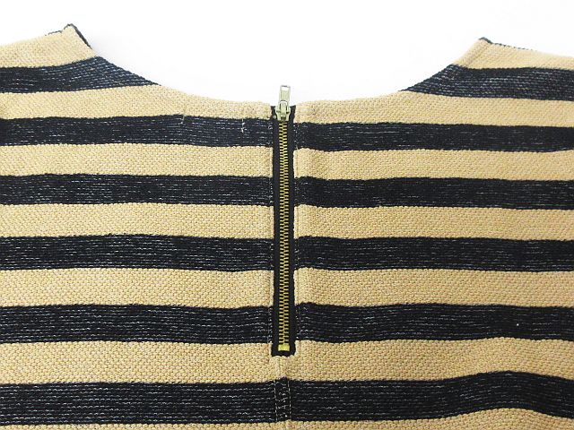 限時セール 未使用品 ハッシュアッシュ Hushush カットソー プルオーバー ボーダー レース ベージュ 黒 2 M Km 4773 01 レディース 純正 販売 Globalbeeholidays Com