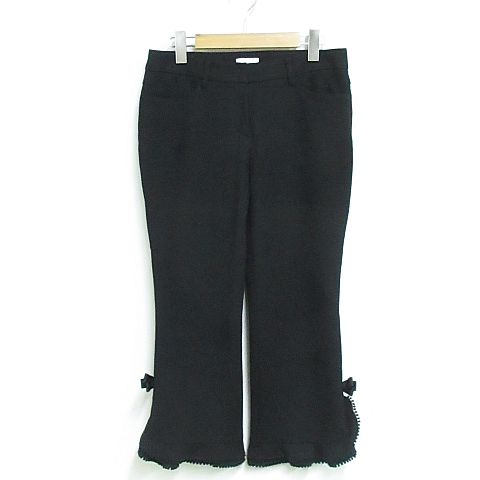 トゥービーシック TO BE CHIC パンツ クロップド ストレッチ リボン  
