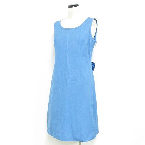 イクコ Ikuko ワンピース ミニ ノースリーブ リボン ギャザー 微光沢 青 2 Nk 01 レディース 116 ベクトルパーク イクコ Ikuko ワンピース ミニ ノースリーブ リボン ギャザー 微光沢 青 2 Nk 01 レディース 116 ベクトルパーク