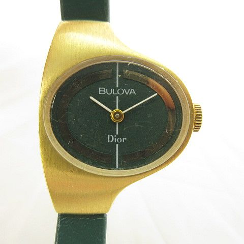 ディオール Dior ブローバ BULOVA 腕時計 アナログ アンティーク 2針  