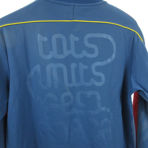 ナイキ NIKE トラックジャケット ジャージ 長袖 ライン 青 赤 M