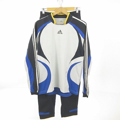 アディダス Adidas Clima365 ジャージ セットアップ プルオーバー サッカー ロゴ グレー 紺 L 8 メンズ 117 ベクトルパーク