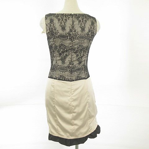 ダブルスタンダードクロージング ダブスタ Double Standard Clothing ワンピース ノースリーブ ひざ丈 レース 黒 53 レディース 117 ベクトルパーク