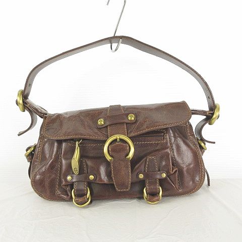 フランチェスコビアジア Francesco Biasia ハンドバッグ レザー 茶 A17 レディース 117 ベクトルパーク