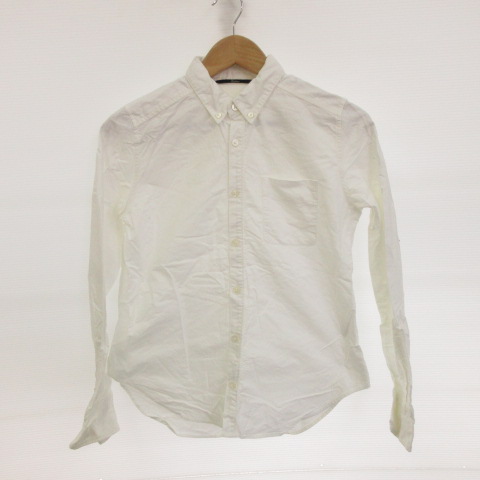 エディション Edition トゥモローランド シャツ 長袖 ボタンダウン 白 38 E543 メンズ 117 ベクトルパーク