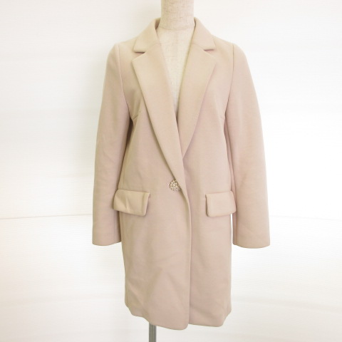 アプワイザーリッシェ Apuweiser Riche チェスターコート 長袖 ロング ピンクベージュ 1 E298 117 ベクトルパーク