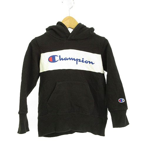 チャンピオン Champion パーカー スウェット プルオーバー 長袖 黒 1 A8 キッズ 117 ベクトルパーク