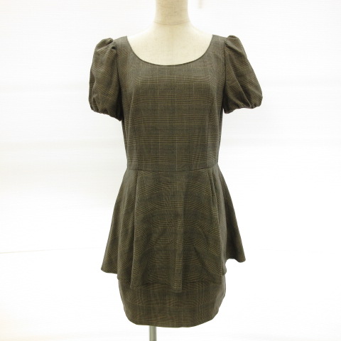 ジルスチュアート Jill Stuart ミニワンピース タイト 半袖 グレンチェック グレー 4 E493 レディース 117 ベクトルパーク ジルスチュアート Jill Stuart ミニワンピース タイト 半袖 グレンチェック グレー 4 E493 レディース 117 ベクトルパーク