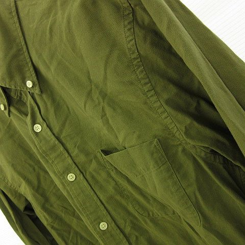 無印良品 良品計画 シャツ ボタンダウン 長袖 カーキ Xl メンズ 117 ベクトルパーク