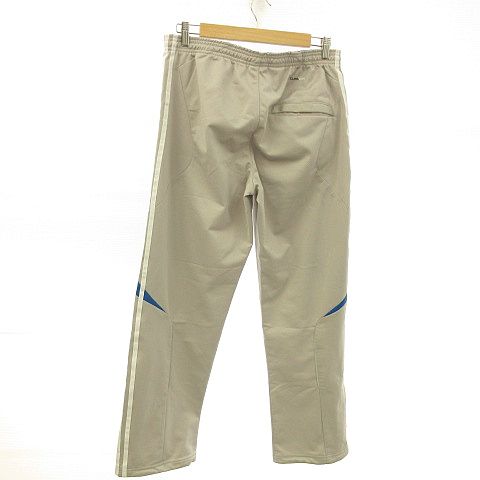 アディダス adidas トラックパンツ ジャージ ロング グレー 青 0 *A626 