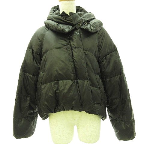 ルシェルブルー Le Ciel Bleu ダウンジャケット ブルゾン 長袖 ジップアップ 黒 38 A720 レディース 117 202102170087 ベクトルパーク