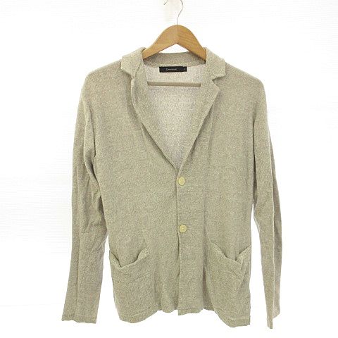 レイジブルー Rageblue カーディガン サマーニット 長袖 グレー L 19 メンズ 117 ベクトルパーク