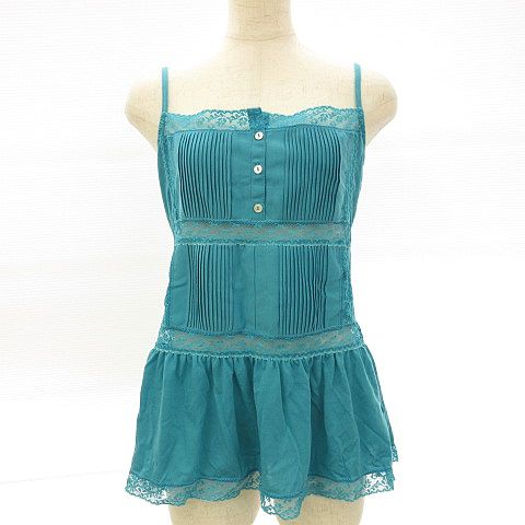 ザラ Zara キャミソール レース 青 水色 M 98 レディース 117 ベクトルパーク