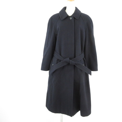 バーバリーズ Burberrys ロングコート ステンカラー 長袖 紺