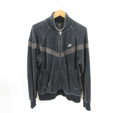 ナイキ NIKE トラックジャケット ジャージ ベロア 長袖 ワンポイント 