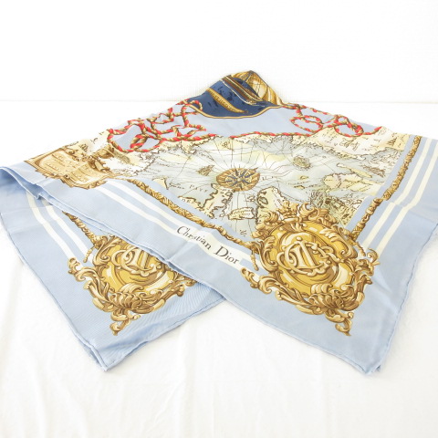 新品未使用　 クリスチャンディオール シルクスカーフ 中古・古着通販】Christian Dior (クリスチャン ディオール) シルク