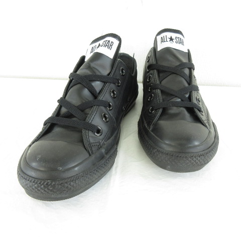 コンバース Converse チャックテイラー Lea All Star スニーカー ローカット レザー 1c049 黒 24 5 E12 レディース 117 ベクトルパーク