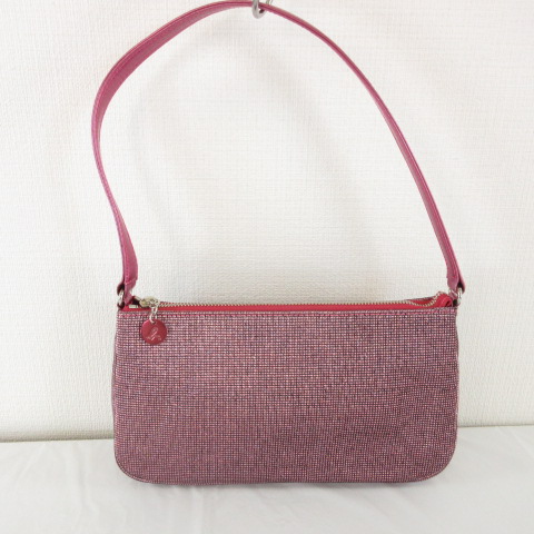 アニエスベー Agnes B ハンドバッグ パーティーバッグ ラメ ピンク T530 レディース 117 ベクトルパーク