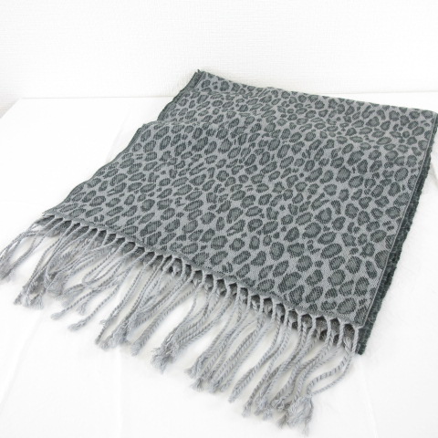 ビームス Beams マフラー 豹柄 レオパード グレー E901 メンズ レディース 117 ベクトルパーク ビームス Beams マフラー 豹柄 レオパード グレー E901 メンズ レディース 117 ベクトルパーク