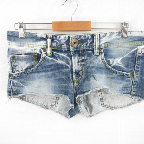 ロデオクラウンズ Rodeo Crowns ショートパンツ デニム ジーンズ カットオフ 青 水色 2 E462 レディース 117 ベクトルパーク