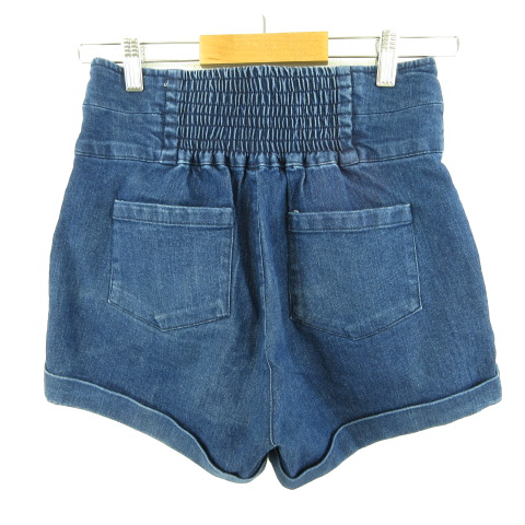 イング Ingni ショートパンツ ハイウエスト デニム 紺 M T214 レディース 117 ベクトルパーク
