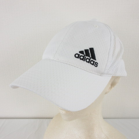 アディダス Adidas 帽子 キャップ メッシュ ロゴ 白 F E502 メンズ レディース 117 ベクトルパーク