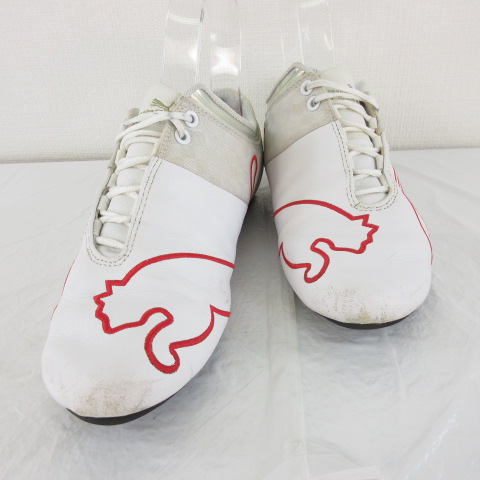 プーマ Puma スニーカー シューズ 白 赤 26 E685 メンズ 117 ベクトルパーク