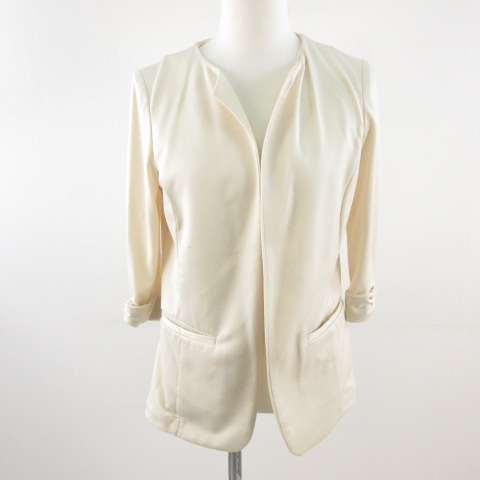 JUSGLITTY ジャスグリッティー ノーカラージャケット サイズ1 ジャス