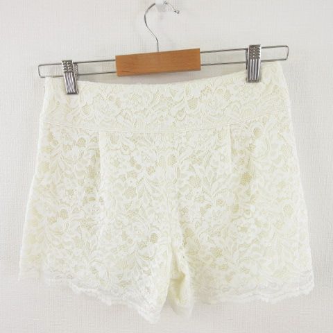 ジルスチュアート JILL STUART キュロット ショートパンツ レース オフ  