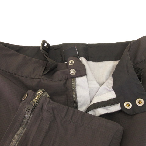 ホグロフス HAGLOFS GORE TEX ナイロンパンツ ロング ロゴ 黒 S