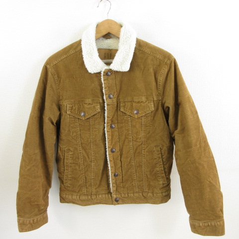 ギャップ GAP DENIM コーデュロイジャケット 長袖 裏ボア 茶 S