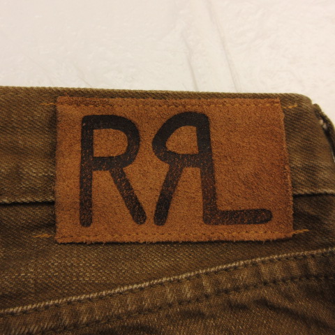 ダブルアールエル RRL カラーデニム パンツ ロング スリムブーツカット 