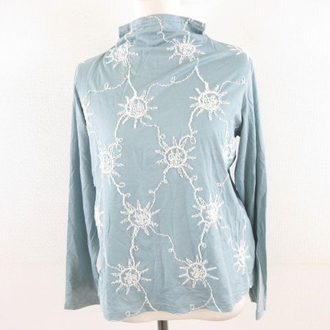 ケイコキシ KEIKO KISHI by nosh カットソー モックネック 長袖 刺繍