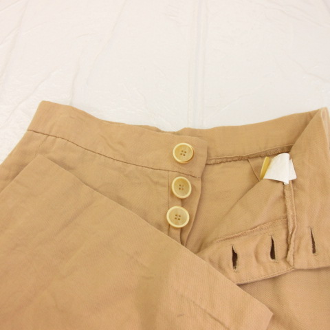 ザラ ZARA trf ワイドパンツ ハイウエスト ロング ベージュ M